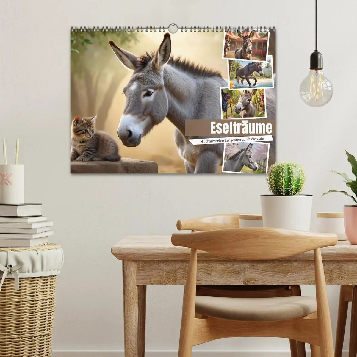 Bild: 9783457355466 | Eselträume (Wandkalender 2026 DIN A3 quer), CALVENDO Monatskalender